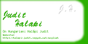 judit halapi business card